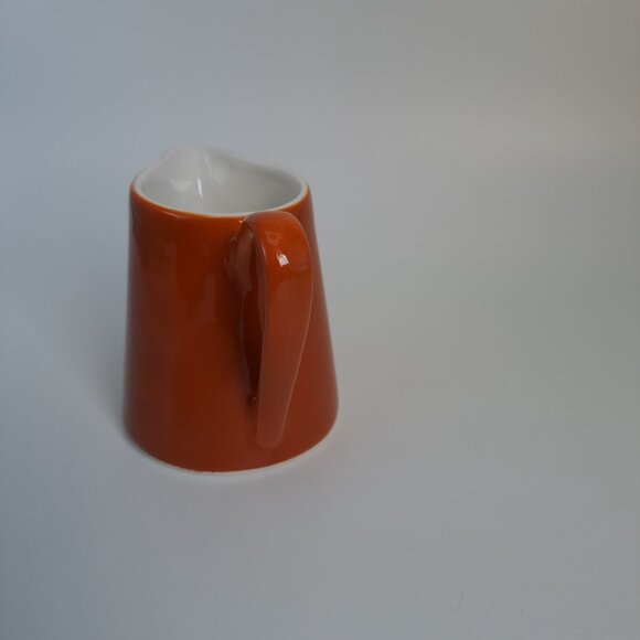 Syracuse China Restaurant Ware Orange Porcelain Creamer Syralite USA - Picture 5 of 10